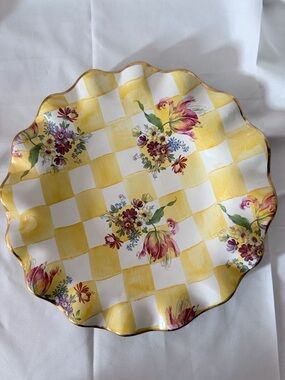 Mackenzie Childs - Retired Honeymoon collection.  9” plate in dandy lion.